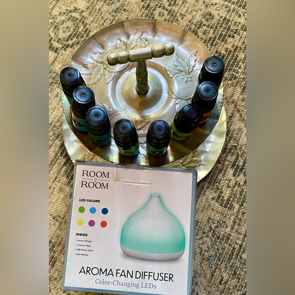 🔥Aroma Fan Diffuser Aromatherapy with 8 Essential Oils🔥 NEW - Picture 1 of 5